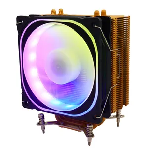 Premium Cpu Cooler 120mm Rgb Fans Cooling Cooler Silent Computer Pc Gaming Case 4 Heatpipes Cpu Air Cooler