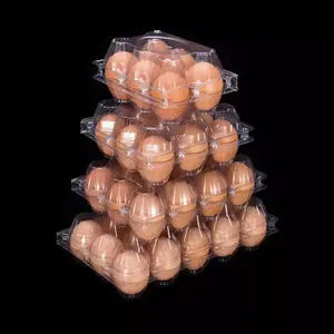 PVC Clear plastic egg tray and Blister Process cartons for sale clear plastic clamshell egg box