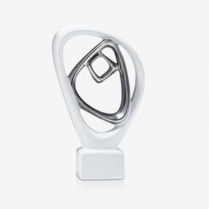 Northern Luxury <strong>Silver</strong> Plated White Handmade Modern Ceramic Porcelain <strong>Ornaments</strong> Creative Christmas Home Decor <strong>for</strong> <strong>Living</strong> <strong>Room</strong> - Product Image 4