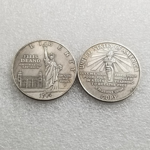 Copia 1906 statua americana della libertà moneta commemorativa da 1 dollaro fiaccolatore - Product Image 4