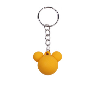 Lindo regalo promocional Key Bag Charms dibujos animados PVC <span class=keywords><strong>Mouse</strong></span> Ear <span class=keywords><strong>Mickey</strong></span> Head <span class=keywords><strong>llavero</strong></span> para Key Bag - Product Image 4