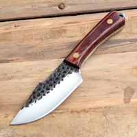 Xingye couteaux de cuisine de boucher, manche en bois multifonction 4cr14 en acier inoxydable couper la viande, couteau tranchant Portable pour l'extérieur