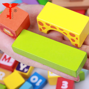 100 Pezzi Blocchi di Costruzione in Legno con Alfabeto Arabo per Bambini, Gioco Educativo con Lettere ABC in Secchio - Product Image 3