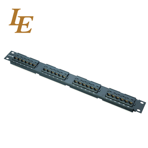 Panel de Conexiones Cat6 de 24 Puertos para Montaje en Rack con Conector Keystone RJ45, Accesorios de Red - Product Image 1