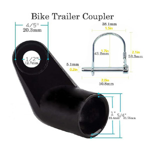 Cabeza de Remolque para Bicicleta, de Metal Negro, para Remolcar Bicicletas Infantiles, Mercado Europeo, AliExpress - Product Image 2