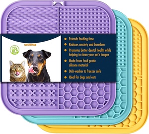 Pet Silicone Licking <b>Mat</b> Pet Tableware Dogs and <b>Cats</b> Slow Food <b>Mat</b> Large Suction Cup Non-slip Slow Food <b>Mat</b> - Product Image 1