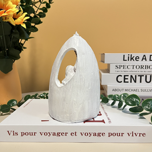 Statue <span class=keywords><strong>de</strong></span> <span class=keywords><strong>la</strong></span> <span class=keywords><strong>Sainte</strong></span> Famille en résine blanche, design arche étoilée, décoration religieuse d'intérieur et d'extérieur, ornement <span class=keywords><strong>de</strong></span> Noël et <span class=keywords><strong>de</strong></span> Pâques - Product Image 5