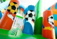 Jeux de balle château gonflable commercial avec toboggan combo de toboggan gonflable pour enfants