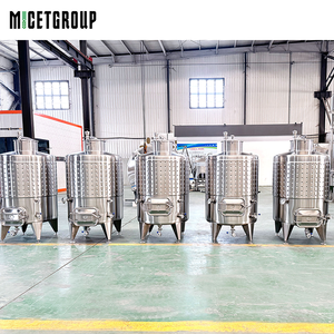 Cuve de Fermentation en Acier Inoxydable 1000L <span class=keywords><strong>à</strong></span> Enveloppe Alvéolée, Cuve Brillante <span class=keywords><strong>pour</strong></span> Vin et <span class=keywords><strong>Bière</strong></span>, Récipient Sous Pression avec <span class=keywords><strong>Pompe</strong></span> PLC - Product Image 3