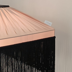 Tiffany Stof Zijdeachtig Gewassen Rechthoekige Handgemaakte Lampenkap, Hanglamp. - Product Image 6