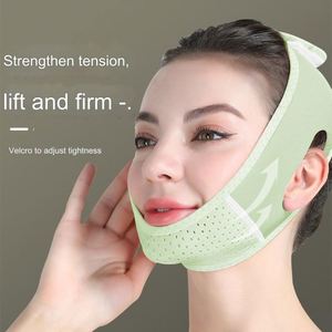 Bandeau liftant pour le visage pour femme, bande de lifting V-Line pour joues et menton, masque amincissant anti-rides portable pour soins à domicile - Product Image 4