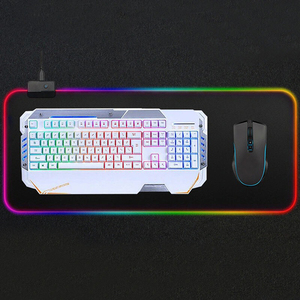 Bàn Phím Và Chuột Pad Chống Trượt, Tấm Lót Chuột Máy Tính Có Đèn Nền RGB Chống Nước, Chống Nước, Có Đèn <span class=keywords><strong>LED</strong></span> Chiếu Sáng Phổ Biến Mới - Product Image 5