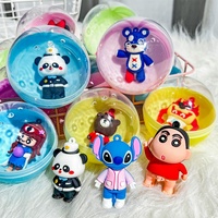 Vente en gros de figurines en capsule Gashapon/Gachapon en plastique de 75 mm et 100 mm, jouets en boîte surprise avec poupée de dessin animé