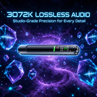 Enregistreur vocal numérique en métal HD avec suppression du bruit, longue autonomie, appareil d'enregistrement audio USB pour réunions, conférences, interviews