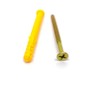Cheville murale en plastique de 8 mm avec vis et ancre en nylon - Product Image 3