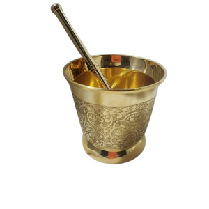 Kitchen & Tabletop New Arrival Looking Short <b>Mortar</b> and <b>Pestle</b> for Kitchen Use Modern Style <b>Mortar</b> and <b>Pestle</b> - Product Image 3