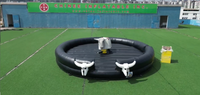 Machine de rodéo gonflable commerciale, taureau mécanique électrique pour les attractions de fêtes et de festivals