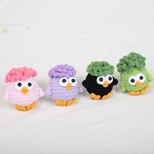 Lindo <span class=keywords><strong>Llavero</strong></span> de Pollo Novato, Llaveros de Animales Tejidos a Mano, Amuletos de Ganchillo, <span class=keywords><strong>Amigurumi</strong></span>, <span class=keywords><strong>Llavero</strong></span> de Pollo de Ganchillo - Product Image 3