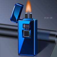 KY Métal Extérieur Coupe-Vent Plasma Usb Briquet Détection D'empreintes Digitales Intelligent Rechargeable Briquet Électrique pour Cigare