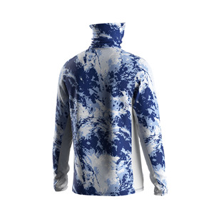 Chemise de pêche performante pour homme, anti-sable, avec cache-cou intégré, panneaux latéraux respirants, coupe active pour la randonnée et le cyclisme - Product Image 2