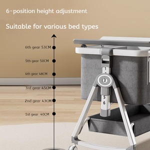 Commercio all'ingrosso <span class=keywords><strong>portatile</strong></span> multifunzionale culla in metallo letto per uso domestico e ospedaliero con Shaker incluso per camera da letto e Hotel - Product Image 5
