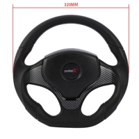 Pièces Auto universelles en cuir Pu, 350Mm, pour voiture de course, volant à dérive, Sport