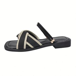 French fairy Style Flat Sandals Women Summer Fashion Dress Matching Temperament 2026 New Trendy Versatile Roman <b>slippers</b> - Product Image 3