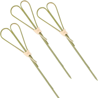 Brochettes de barbecue écologiques biodégradables en bambou en forme de cœur pour les réunions de famille et les pics à cocktail