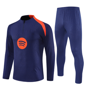 Conjunto de Entrenamiento de Manga Larga Otoño Invierno 25/26, Camiseta del Barcelona, Uniforme de Competición de Clubes Europeos Transpirable, Ropa de Fútbol - Product Image 2