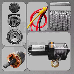 Cabrestante eléctrico resistente de 12000lb 220V con cuerda de alambre de acero para uso automático - Product Image 3