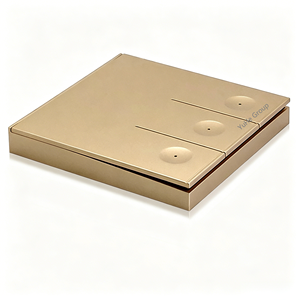 Interruptor de Pared Táctil de 2 Botones YuHe Group, Plástico Minimalista, IP20, 10A, 230V - Product Image 5