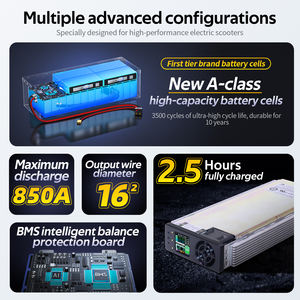 بطارية ليثيوم أيون OEM 72 فولت 100 أمبير 120 أمبير 130 أمبير 150 أمبير للدراجات النارية الكهربائية، بطارية ليثيوم 72 فولت 60 فولت 48 فولت لسيجواي - Product Image 5