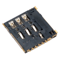 7-Pin 1,37 mm Ultradünner Nano-SIM-Kartenhalter Push-Push-Typ Weiblicher Einschub-Sockel für IOT-Telefone Tablet SMD
