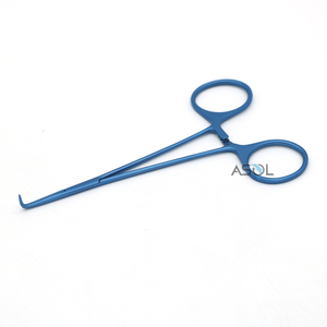 Pinces hémostatiques fines chirurgicales en alliage de titane Instruments chirurgicaux à angle droit sans dents - Product Image 4