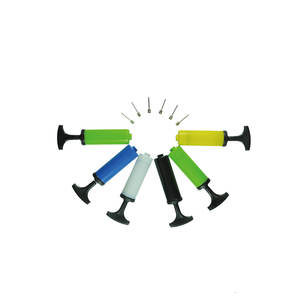 Mini pompe à main légère et portable bon marché, pompe à ballon pneumatique pour le football avec aiguille - Product Image 1