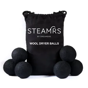 Chegadas 2024 FBA top seller tendendo Nova Zelândia produtos de lã xl 7cm lã Dryer Balls 6 pack saco de algodão atacado fábrica