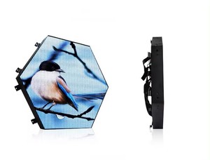 Produits de discothèque en forme de P1.875 266MM LED <span class=keywords><strong>TV</strong></span> mur hexagonal affichage à LED irrégulier