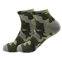 Chaussettes de cyclisme tendance personnalisées avec logo, de haute qualité, en acrylique vert, antibactériennes, à séchage rapide