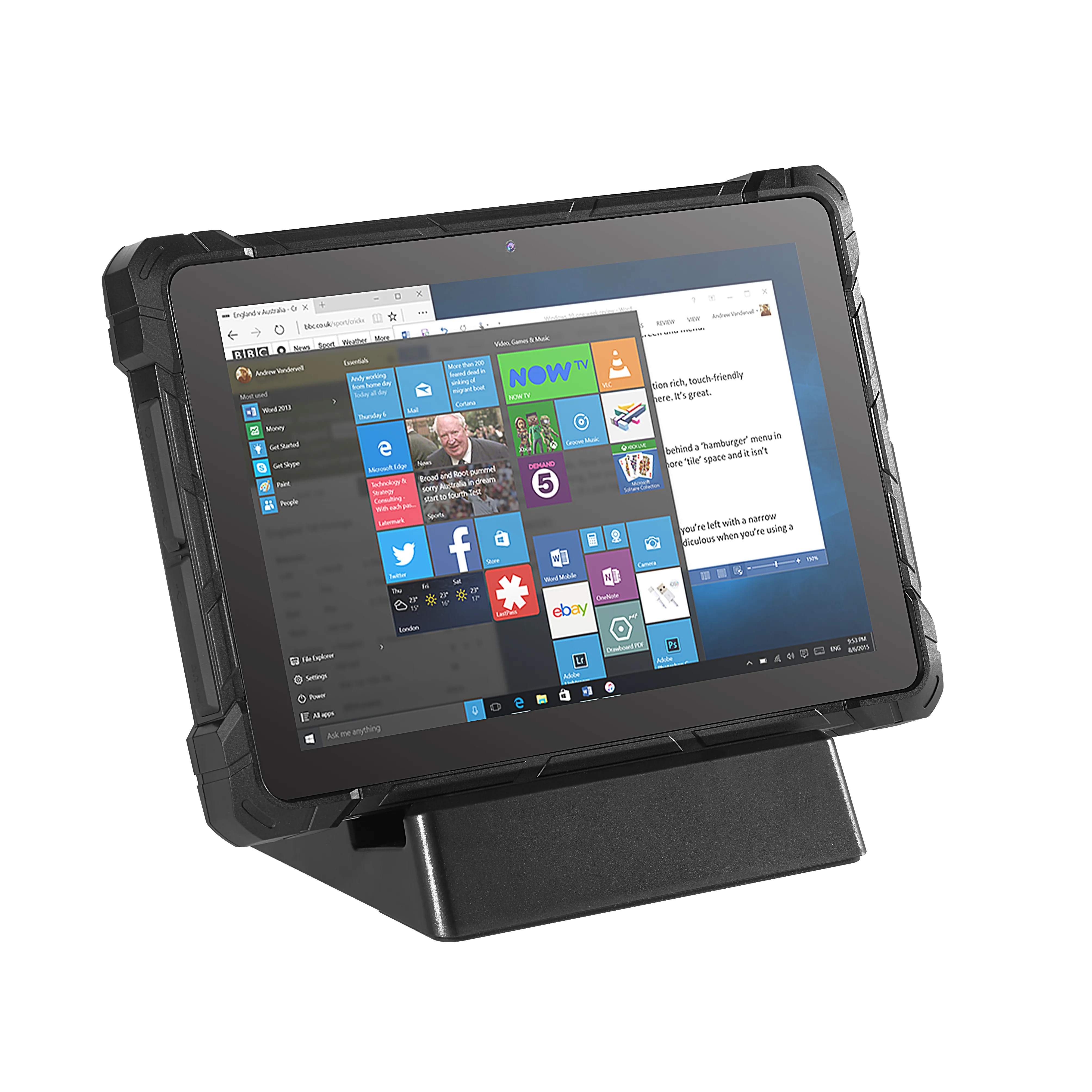 Pabrik Gole F7 10.1 Inci Win10 Industrial Ip67 Rugged Tablet