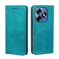 Meilleures Ventes Étui Téléphone en Cuir PU pour Infinix Itel A60 P40 A18 S18 S23 S23 Plus A70, Housse Magnétique Solide Type Portefeuille