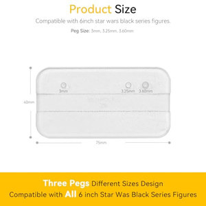 Figura de acción de plástico de <span class=keywords><strong>Star</strong></span> <span class=keywords><strong>Wars</strong></span> Black Series de 6 pulgadas, escala <span class=keywords><strong>1</strong></span>:12, con soporte de exhibición y clavijas - Product Image 2
