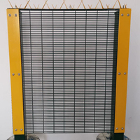 Clôture de sécurité anti-escalade sud-africaine Prime Way WL9 de 2,4 m en fil d'acier galvanisé avec revêtement en poudre, structure en treillis pour prison, facile à installer