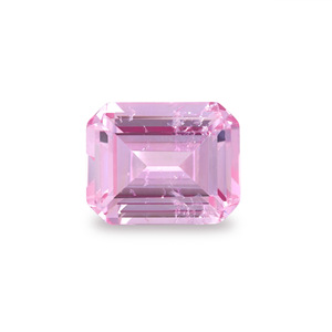 Cadermay Cherry Blossom Pink Emerald Cut Gemstones 3x5mm To 9x11mm For Jewelry Making - Product Image 4
