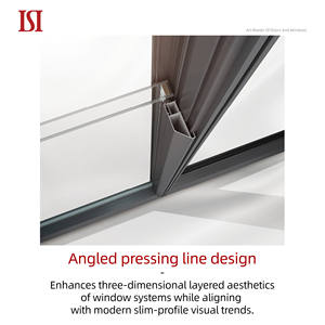 SINOALUU <span class=keywords><strong>Ventanas</strong></span> <span class=keywords><strong>de</strong></span> aluminio <span class=keywords><strong>de</strong></span> doble acristalamiento Insonorizadas Impacto Exterior Abatible Rotura térmica Acero inoxidable Hogar moderno a prueba <span class=keywords><strong>de</strong></span> viento - Product Image 6
