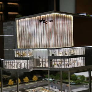 Modello Architettonico in Scala 1:100 Personalizzabile, <span class=keywords><strong>Progetto</strong></span> di Costruzione 3D con Illuminazione LED - Product Image 5