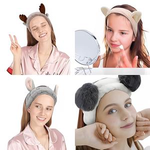 Manufacturer Cute Animal Spa Headband Cute Bunny Cartoon Wash Face Makeup Hair Band Headband Hair Decoration Wholesale - Product Image 3
