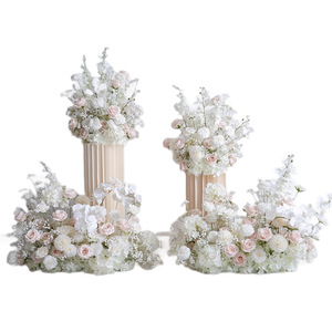 L-045 Arreglo Floral de Estilo Europeo en Rosa Claro para Pasillo, Decoración de Bodas, Fondo para Fotos, Decoración Colgante - Product Image 6