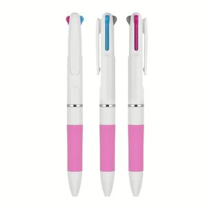 Bolígrafos 3 en 1 de Plástico con Logotipo Personalizado, Agarre de Goma Suave, Diseño Moderno Multicolor para Promoción de Oficina y Escuela - Product Image 1