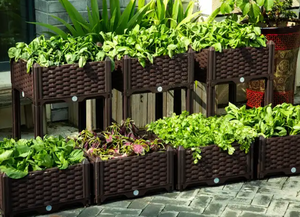 Directo al por mayor de bajo costo rectangular de plástico para jardín <span class=keywords><strong>maceta</strong></span> de verduras caja de plantación - Product Image 6