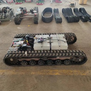 Plateforme robotique motorisée sur chenilles en caoutchouc électrique pour usage industriel - Product Image 2